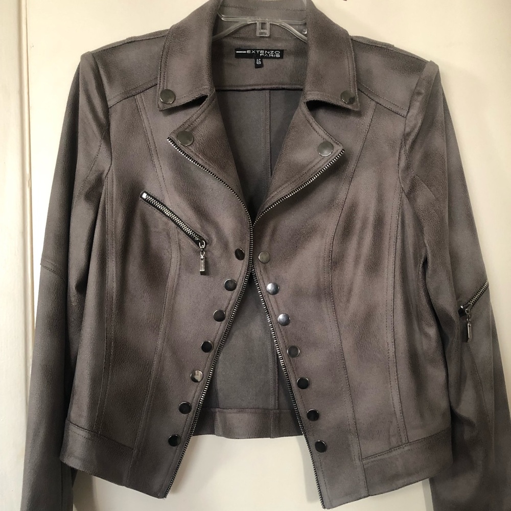 Grey Poly-elasthanne Jacket Size 46
